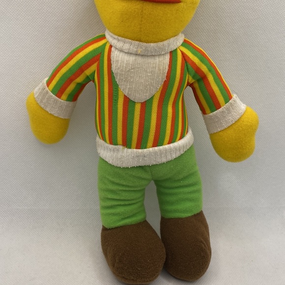 Vintage Sesame Street Bert Plush Stuffed Toy 12” Hasbro Softies Preschool Doll - Picture 3 of 9